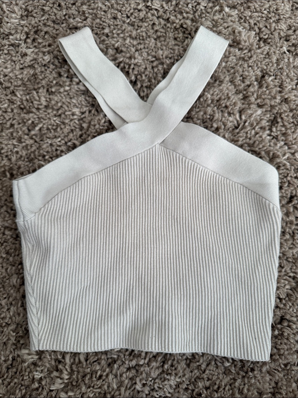 Aritzia Babaton sculpt knit cross cross tank Top M